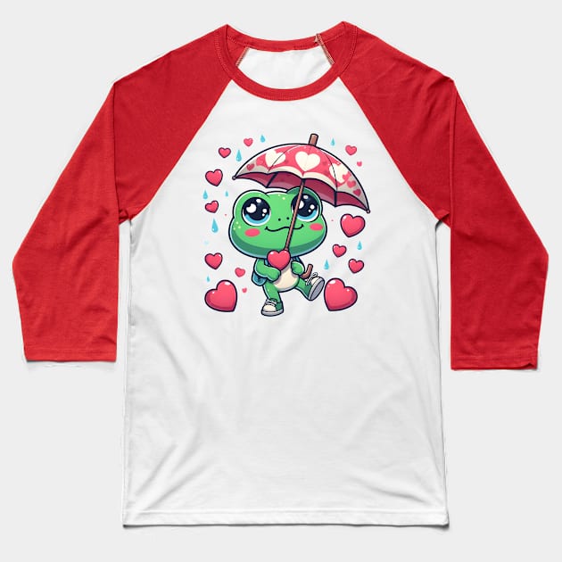 Valentine's Cartoon Delights T-Shirt Baseball T-Shirt by ragil_studio